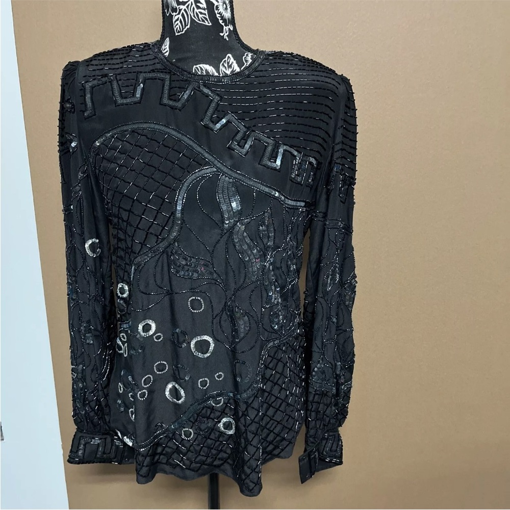 Argenti beaded blouse